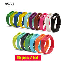 15pcs/lot BOORUI Wholesale Miband 2 strap  correa wrist strap for xiaomi mi2 smart band pulsera  adjustable replacement for mi2 2024 - buy cheap