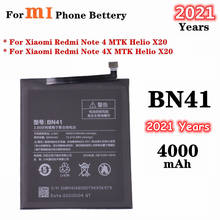 2021 Years 4100mAh BN41 Replacement Battery For Xiaomi Redmi Note 4 / 4X MTK Helio X20 Phone Battery 2024 - buy cheap