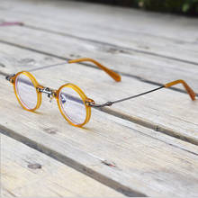 Vintage handmade acetate round glasses frame men's designer myopia presbyopic optical glasses frame female prescription glasses 2024 - buy cheap