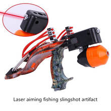 Tiro de peixe estilingue, ferramenta de tiro ao ar livre de pesca e caça, lançamento de ferramenta de pesca, material abs, laser de tiro ao ar livre 2024 - compre barato