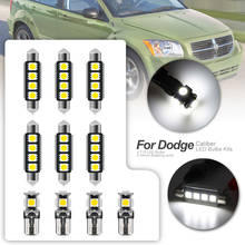 Kit de bombillas de luz LED automática Canbus, paquete de bombillas para Dodge Caliber 2007-2012, domo de mapa Led blanco para maletero o lámpara de techo, 10 Uds. 2024 - compra barato