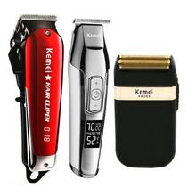 Kemei-cortadora de pelo profesional, máquina de afeitar eléctrica, potente, para Barba 2024 - compra barato