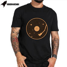 Camisetas de manga corta para hombre, camisa con estampado de disco de vinilo Retro, música, para adultos, ropa con gráfico espacial para DJ 2024 - compra barato