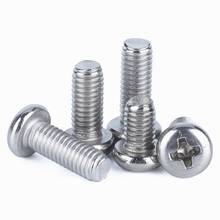 M1.6 M2 M2.5 M3 Cross Recessed Pan Head Screws 316 Stainless Steel Round Head Screw Machine Screw 2024 - buy cheap