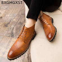 Crocodile Shoes Mens Dress Boots Ankle Boots Men Leather Brogue Shoes Men 2022 Coiffeur Black Boots Luxury Brand Designer Shoes 2024 - buy cheap