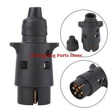 Hot sale Plastic 7 Pin Socket Plugs For Trailers RVs 12V 7 Way Round Standard European Car Plug Connector 2024 - buy cheap