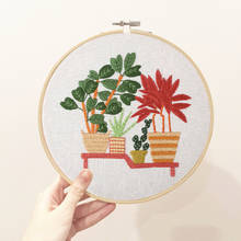 Embroidery Material Package Hoop DIY Cross Stitch Kits Embroidery Frame Handmade Sewing painting, plain Stitch Embroidery 2024 - buy cheap