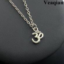 1pc OM Charm Metal Yoga Pendant Necklace Diy Handmade Women's Commemorative Jewelry Gift . 2024 - buy cheap