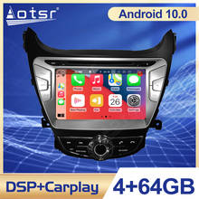 Radio con GPS para coche, reproductor Multimedia con Android 10,0, PX5/PX6, Carplay, para Hyundai Elantra(MD), 2011-2013 2024 - compra barato