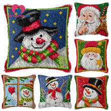 Christmas Gfit embroidery pillow latch hook rug kits diy rugs cross stitch pillow tapestry kits do it yourself home decoration 2024 - buy cheap