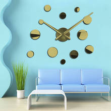 3D Clock Acrylic Mirror Adhesive Wall Clocks DIY Sticker Home Decorative Wall Clock Sticker Living Room Large Reloj De Pared 3d 2024 - buy cheap