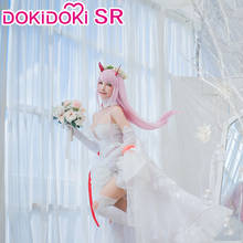 Disfraz de PRE-SALE DokiDoki-SR para mujer, traje de Cosplay de Anime, DARLING in the FRANXX Zero Two 02, código 002, vestido de boda Doujin 2024 - compra barato