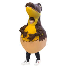 Kids T-REX Inflatable Costumes Halloween Cosplay Costume Dinosaur Egg Blow Up Disfraz Party Birthday Gift for Children Unisex 2024 - buy cheap