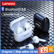 Original Lenovo LP40 TWS Wireless Earphone Bluetooth 5.0 Semi-in-ear Headphone Touch Control Dual Stereo Earbuds For iOS/Android 2024 - купить недорого