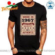 Tatooine Vintage 100% Authentic Made in 1967 T Shirt Premium quality Retro 1967 Birth Year T-shirt Awesome Birthday 60s Clothing 2024 - buy cheap