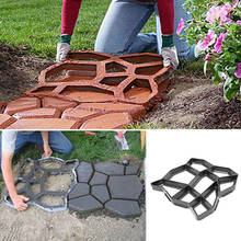 Black Plastic Making DIY Paving Mould Home Garden Floor Road Concrete Stepping Driveway Stone Path Mold Patio 2024 - buy cheap