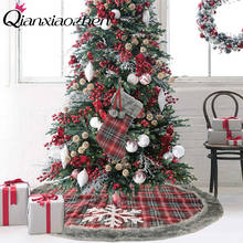 Qianxiaozhen Snowflake Lattice Christmas Tree Skirt Christmas Decorations Christmas Tree Decorations Home Decorations 2024 - buy cheap