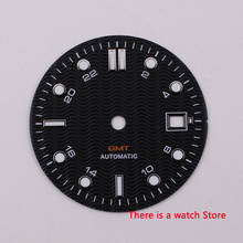 Bliger-esfera de reloj luminosa, accesorio de 31mm, color negro y azul, compatible con ETA 2836/2824 DG2813/3804 Miyota 8215 821A 2024 - compra barato