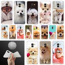 Lindo Pomerania perros teléfono funda para Samsung Galaxy A10 A20 A30 A40 A50 A60 A70 A6 A8 más A7 A9 2018 A3 A5 2017 suave cubierta Coque 2024 - compra barato