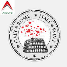 Aliauto Personality Car Sticker Rome Roma Italy Waterproof Reflective Decal PVC for Helmet Motorcycles Lada Mazda,12cm*12cm 2024 - buy cheap