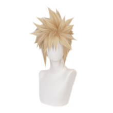 Peluca corta de Anime Final Fantasy VII Cloud Strife para hombres, disfraz de Cosplay, pelo sintético resistente al calor, pelucas de fiesta de Carnaval 2024 - compra barato