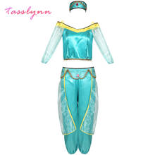 Movie & TV Aladdin and The Magic Lamp Cosplay Jasmine Costume Sexy Princess Dress  Halloween Costume 2024 - buy cheap