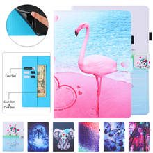 Tablet para funda lenovo tab m10 plus caso 10.3 adorável unicórnio flamingo lobo caso da aleta para lenovo tab m10 fhd plus tb x606f x606x 2024 - compre barato