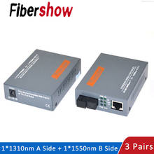 Media Converter HTB-GS-03 Gigabit Fiber Optical 1000Mbps Single Mode Single Fiber SC Port 20KM External Power Supply 3 Pair 2024 - buy cheap