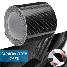 1 Roll 3 Meter Carbon fiber Car Sticker Protector Strip Door Sill Anti Scratch Tape Collision Scuff DIY Paste Protection Sticker 2024 - buy cheap