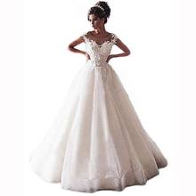 Роскошные свадебные платья в африканском стиле размера плюс, кружевные платья с рукавами-крылышками, 3D Цветы, Плиссированные Свадебные платья 2020, бальные платья, Robe De Mariage 2024 - купить недорого