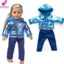 Roupas de bonecas de bebê 43cm, casaco de inverno 18 wireless, boneca de menina, jaqueta de esqui, brinquedo chidlren para ano novo, presentes 2024 - compre barato