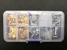 1box 2.8/4.0/4.8/6.3mm Male & Female Crimp Terminals Spade Sleeve for wire 0.5mm2-1.5mm2 22-16 AWG Wrap Connector box kit 150pcs 2024 - buy cheap