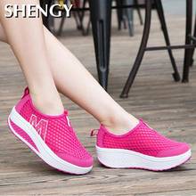 2020 Women's Flat Sports Shoes Breathable Mesh Women's Shoes Non-slip Loafers Spring Summer Wedge Heel Comfortable Soft dropship 2024 - buy cheap