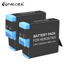 PALO 1-4 pcs full decode AHDBT-801 camera battery for GoPro Hero 8 7 6 5 Black gopro hero8 camera battery Action Camera Battery 2024 - buy cheap