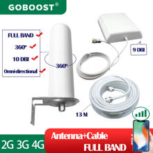 Goboost-cabo amplificador de sinal de celular, 3g, 4g, antena direcional, conjunto, 700-2700mhz, para internet, dcs, wcdma, 1800, 2100 2024 - compre barato