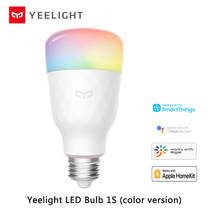 Xiaomi bombilla LED inteligente Yeelight Versión de Actualización lemon 1S, 800 lúmenes, 8,5 W, funciona con Apple homeki 2024 - compra barato