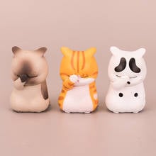 1PC Pet Cat Figurine Model Toys Kawaii Distressful Kitten Cat Figure Mini Animal Home Ornament Kids Gifts Collection Dolls 2024 - buy cheap