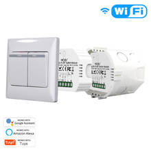 Smart Switch 2 Gang 2 way WiFi+RF433 Smart Light Switch Module Smart Life/Tuya APP Remote Control Work with Alexa Google Home 2024 - buy cheap