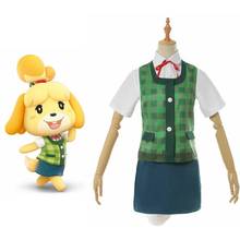 Unisex Anime Cos Animal Crossing Shizue Isabelle Yeoul Cosplay Costumes Uniform 2024 - buy cheap