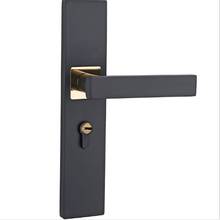 Minimalist Door Lock Continental Bedroom Door Handle Lock Interior Anti-Theft Room Safety Door Lock Aluminum Alloy Mute Gate Loc 2024 - buy cheap