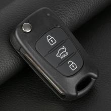 New Car Flip Key Cover Automotive Remote Control Keyless Entry Fob Shell 3 Buttons For KIA Rondo Sportage Soul Rio S161C Styling 2024 - buy cheap