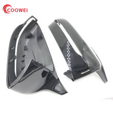 Capa para retrovisor, cor preta brilhante, para bmw 5 series g30 g38 6 seies gt g32 7 series g11 g12 2017 + lhd 2024 - compre barato