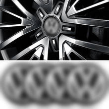 4pcs car tire wheel center cover sticker car hubcaps sticker For volkswagen polo golf 3 4 5 6 7 b4 b5 b6 b7 b8 Car accessories 2024 - купить недорого