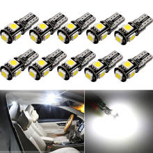 Bombilla LED para Interior de coche, luz para Lada Vesta Granta Kalina Niva Priora Vaz Largus 4x4 Xray 2107 2110 2114 Samara, W5W T10, 10 Uds. 2024 - compra barato