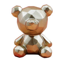 Figura de oso nórdico de silicona, escultura abstracta hecha a mano, accesorios de decoración del hogar, regalo de cumpleaños bonito 2024 - compra barato