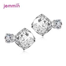 Super Deal-pendientes de plata de ley 925 para mujer, aretes de circonita transparente, joyería de lujo, regalo de boda, fiesta 2024 - compra barato