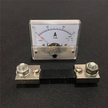 Panel de Medidor de amperios, amperímetro de corriente DC 0-75A, medidor de puntero mecánico 75A con resistencia de derivación externa 75mV FL-2, 1 Uds. 2024 - compra barato