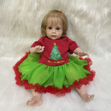 Ready Reborn Baby Doll Maggi Rooted Hair Princess Girl Merry Christmas 18 Inch Handmade Maggie Baby For Girls Birthday Gift 2024 - buy cheap