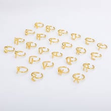 Wholesale 26pcs A-Z Letter Rings Stainless Steel Alphabet Initial Stackable Rings Mom Sister Gifts 2024 - buy cheap