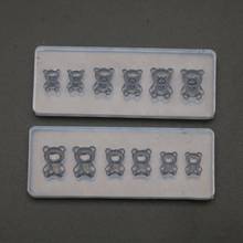 2Pcs Cute Mini Bear Nail Art Silicone Mold Kit Nail Carving Mold Nail Carving Mold Nail Art Templates Maincure Tools 2024 - buy cheap